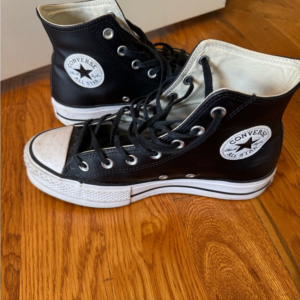 Converse Black and White High-Tops